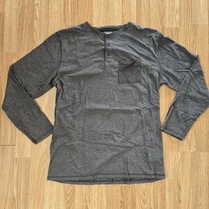 Men's Gray Henley Shirt